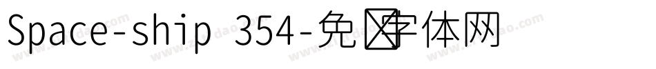Space-ship 354字体转换